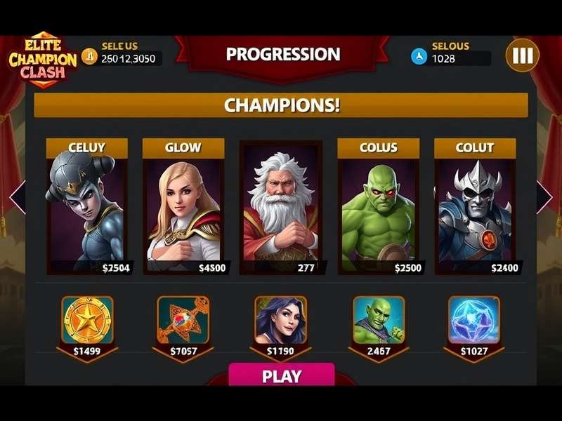 Elite Champion Clash gameplay screenshot showing character selection