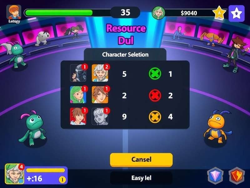 Drizzle Duel gameplay screenshot showing character selection