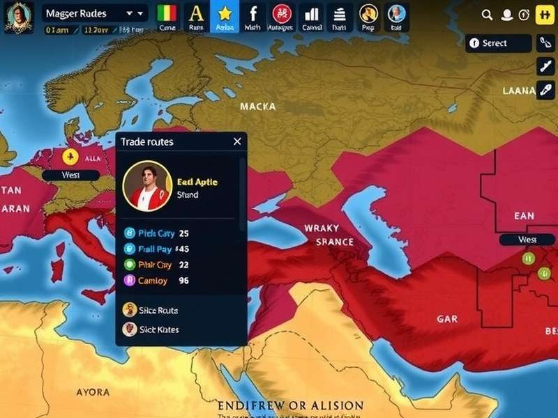 Spice Route Marvel gameplay screenshot showing trade interface