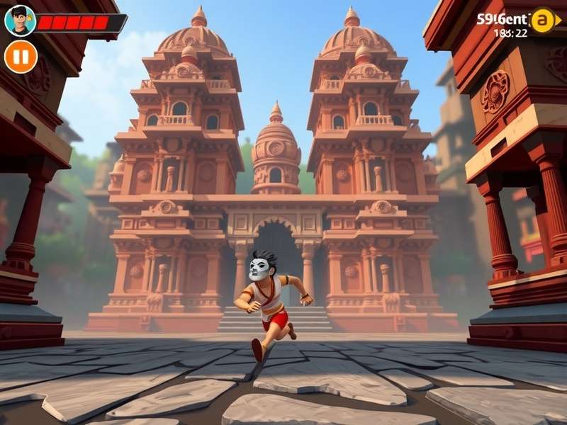 Dash Through Temples character selection screen showing diverse Indian avatars