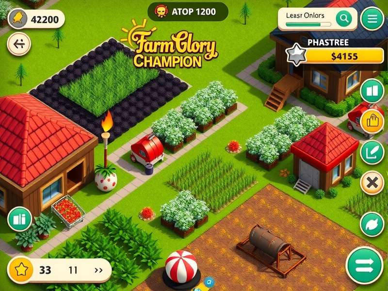 Farm Glory Champion resource management interface