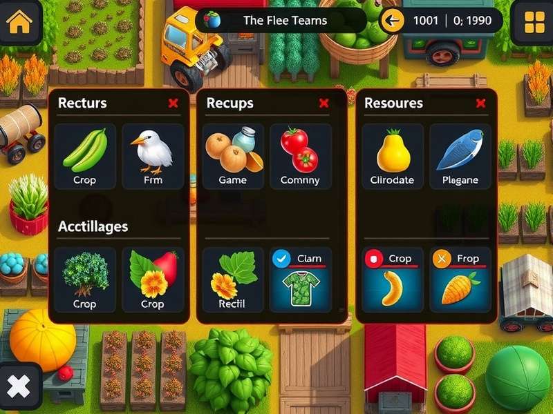 Farm Glory Champion gameplay showing crop management
