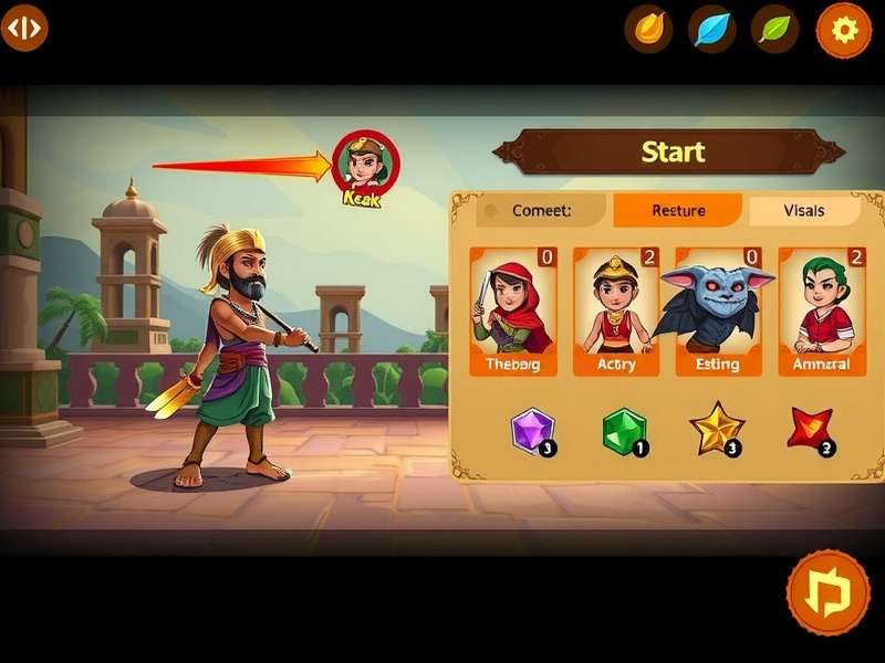 Belur Heroic Journey combat system illustration showing character abilities