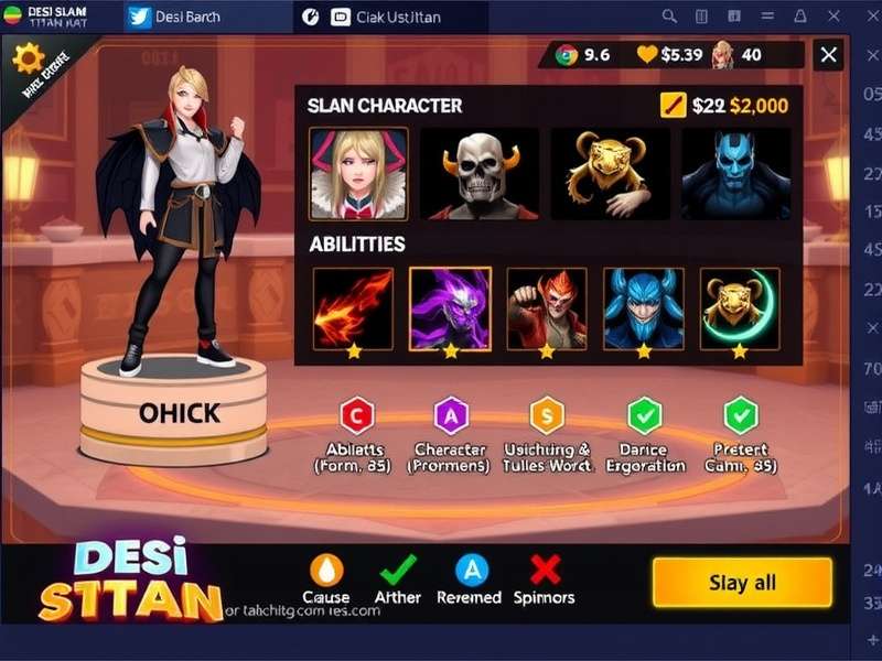 Desi Slam Titan Character Abilities Showcase