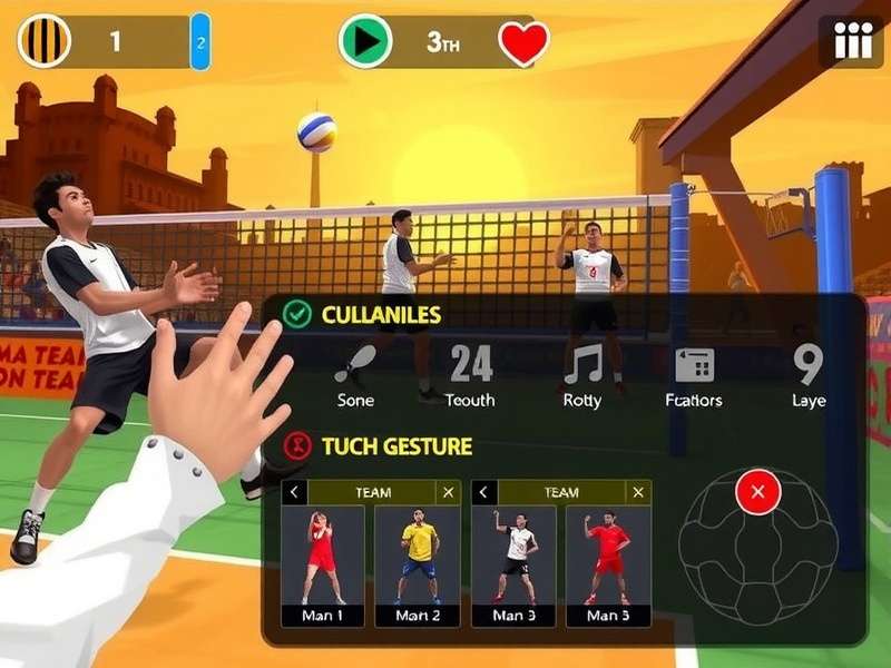 Volley Blitz Mumbai team selection screen showing various Mumbai-inspired teams