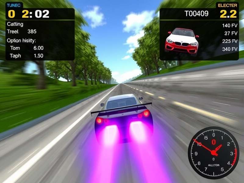 Racing Wheel Pro gameplay screenshot showing high-speed action
