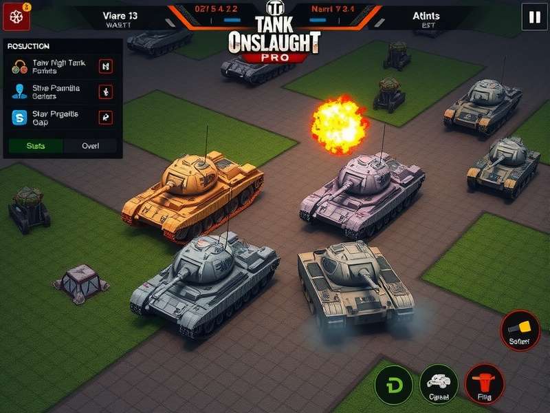 Strategic map positioning in Tank Onslaught Pro