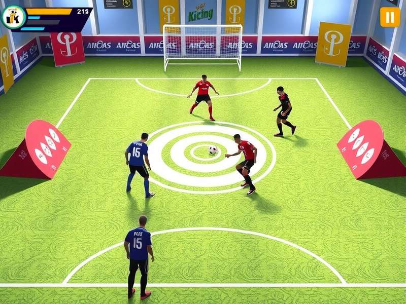 Kicking King strategy demonstration showing player positioning