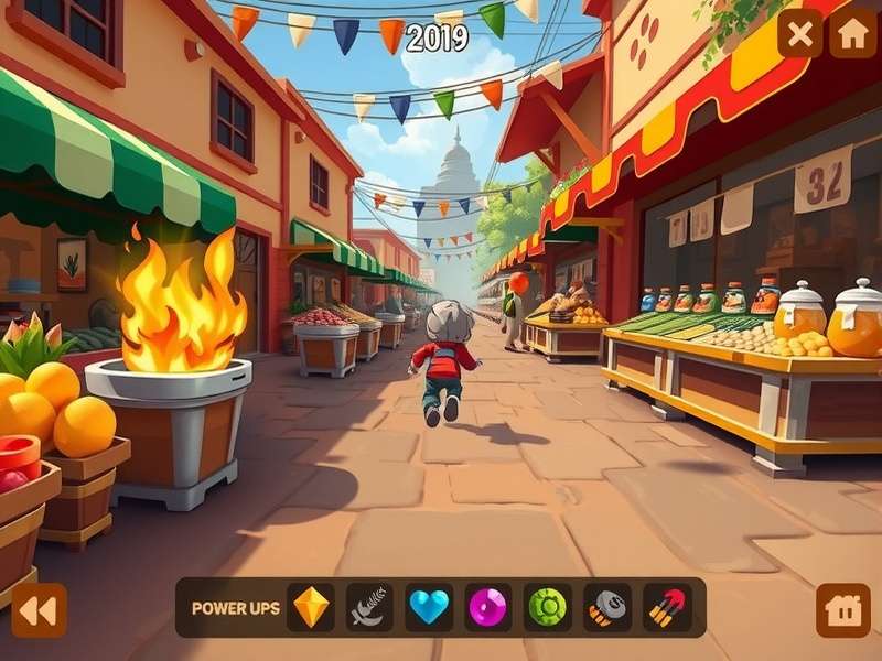 Cinnamon Path Sprint power-ups and collectibles display