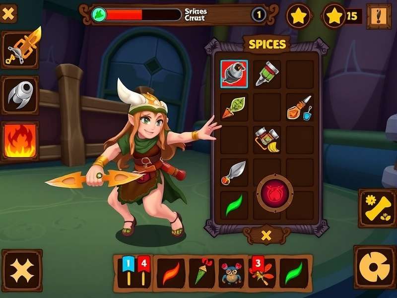 Korma Quest Warriors character selection screen