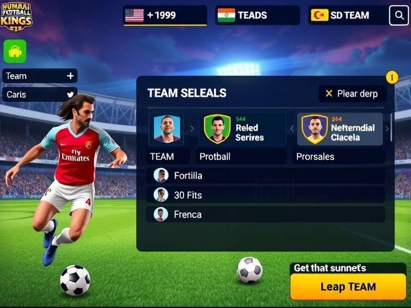Mumbai Football Kings team selection screen