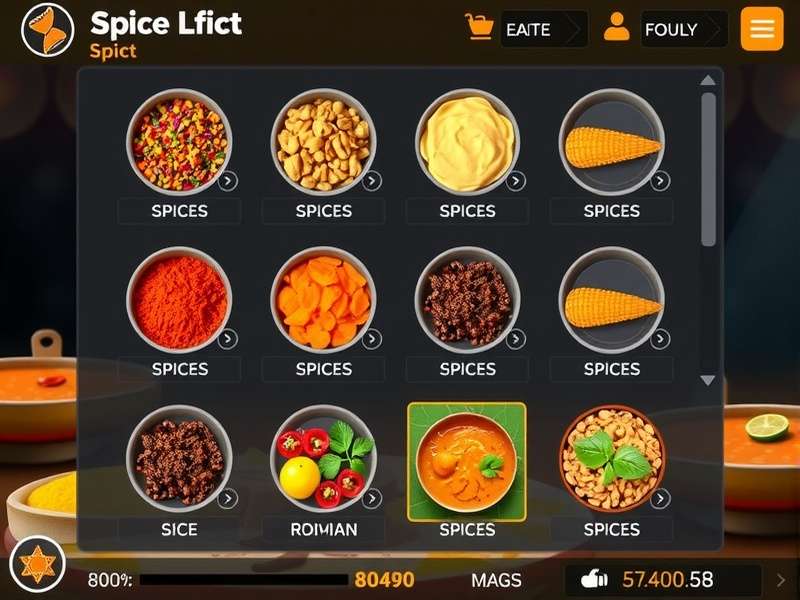 Completed dishes in Curry Master Blitz showing vibrant colors