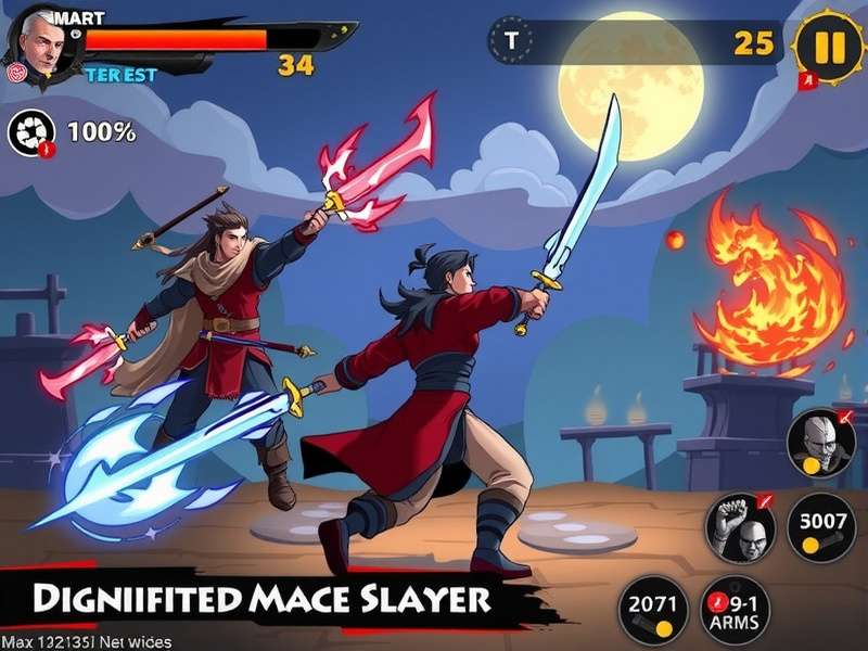 Main characters from Dignified Mace Slayer