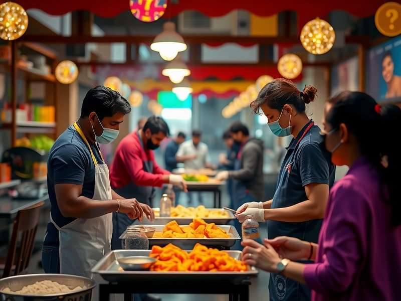 Development team working on Vada Pav Voyage