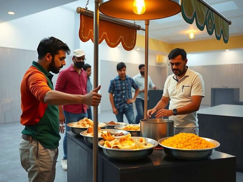 Vada Pav Voyage gameplay screenshot showing street food preparation