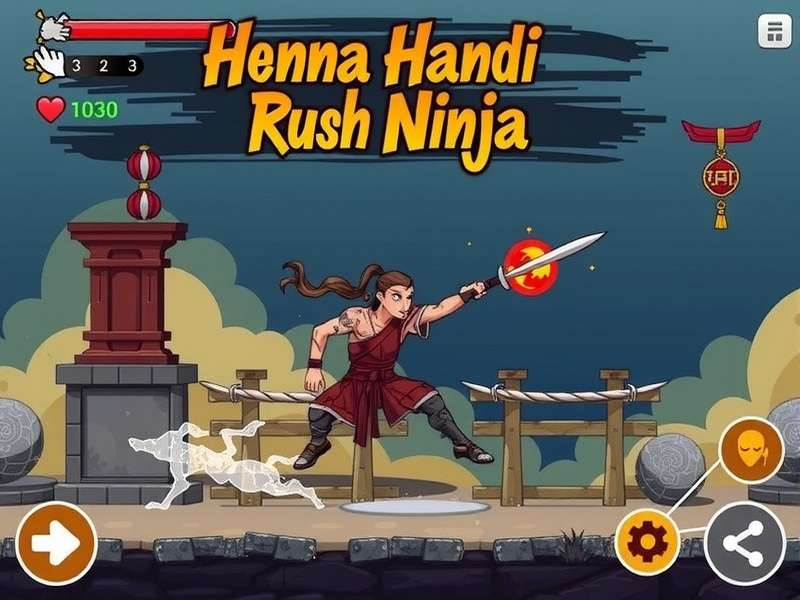 Henna Handi Rush Ninja features showcase