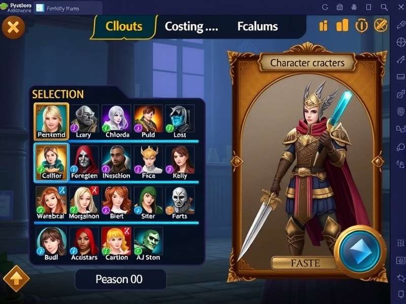 Mystic Realms Coim Adventure character customization screen