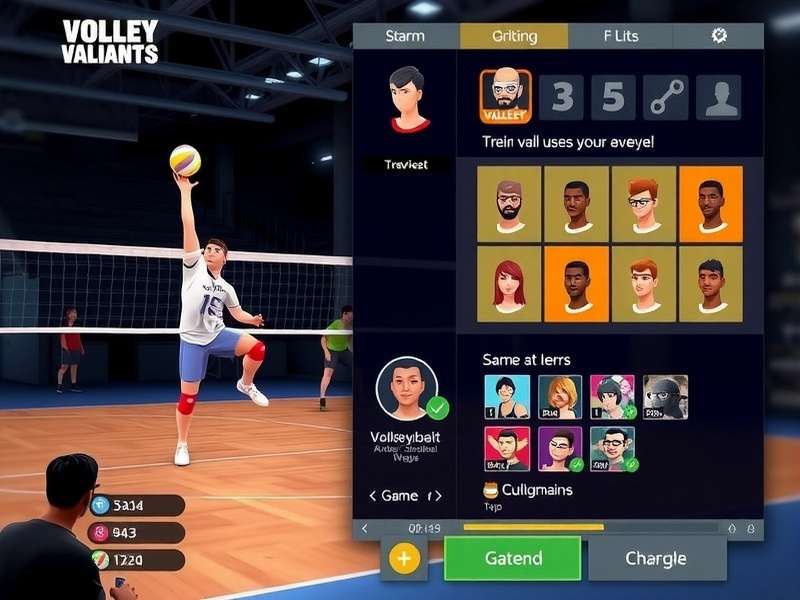 Development team working on Volley Valiants game design