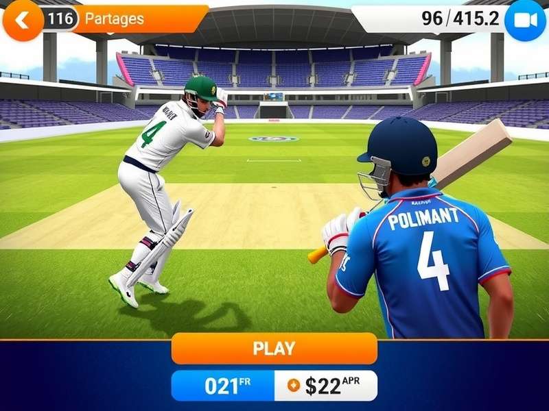 Batting interface in Cricket Prodigies India