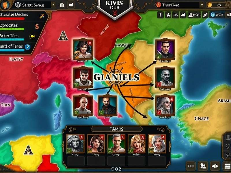 Deccan Duelists gameplay screenshot showing strategic map