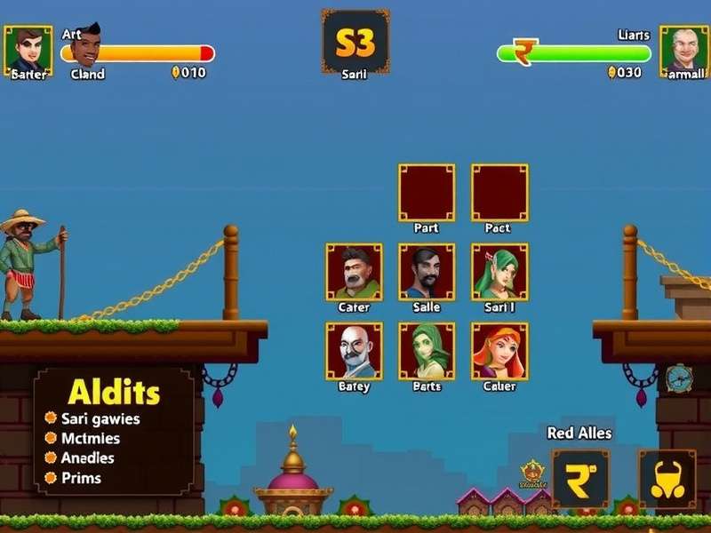 Sari Super Strike character customization interface