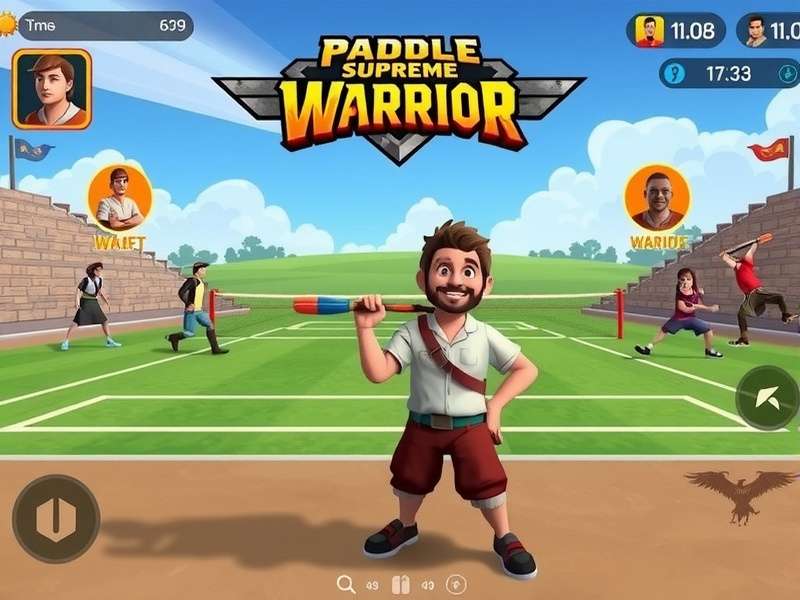 Paddle Supreme Warrior tournament stage with players competing