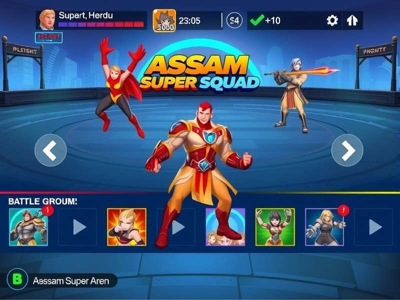 Assam Super Squad battle arena showing character abilities and combat mechanics