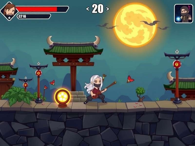 Henna Handi Rush Ninja gameplay screenshot showing character and environment