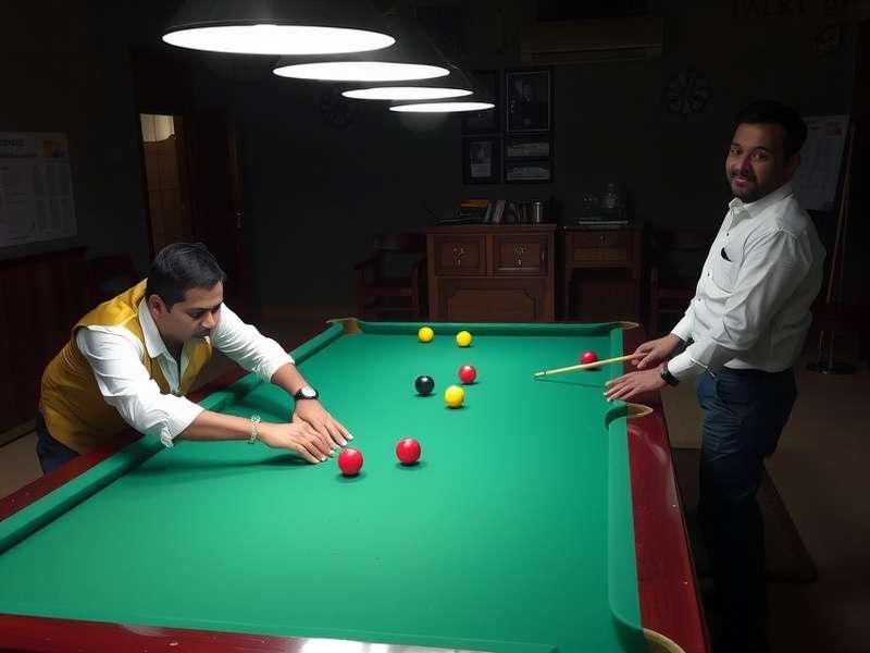 Historical billiards room in Kolkata showcasing traditional playing environment