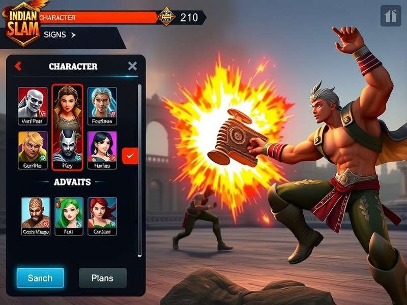 Indian Slam Sovereign gameplay screenshot showing vibrant colors and intuitive interface