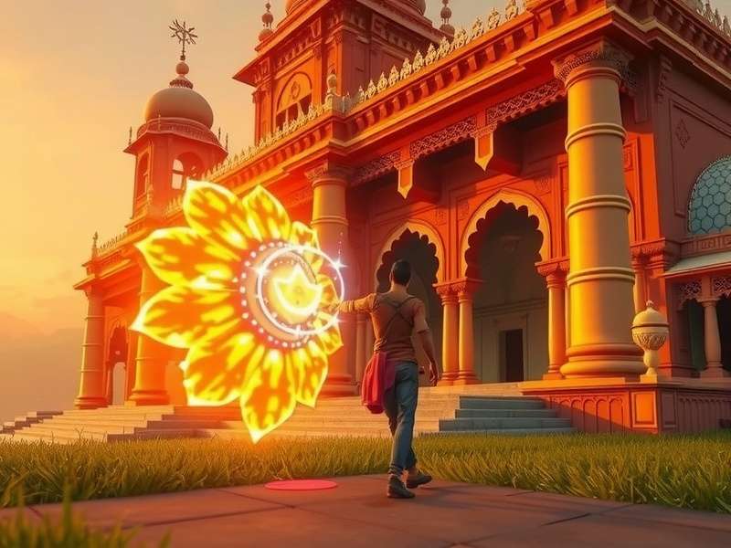 Indian Battle Royale character using special ability inspired by Indian mythology