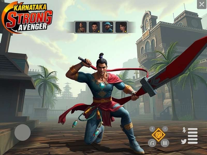 Karnataka Strong Avenger gameplay screenshot showing character in action