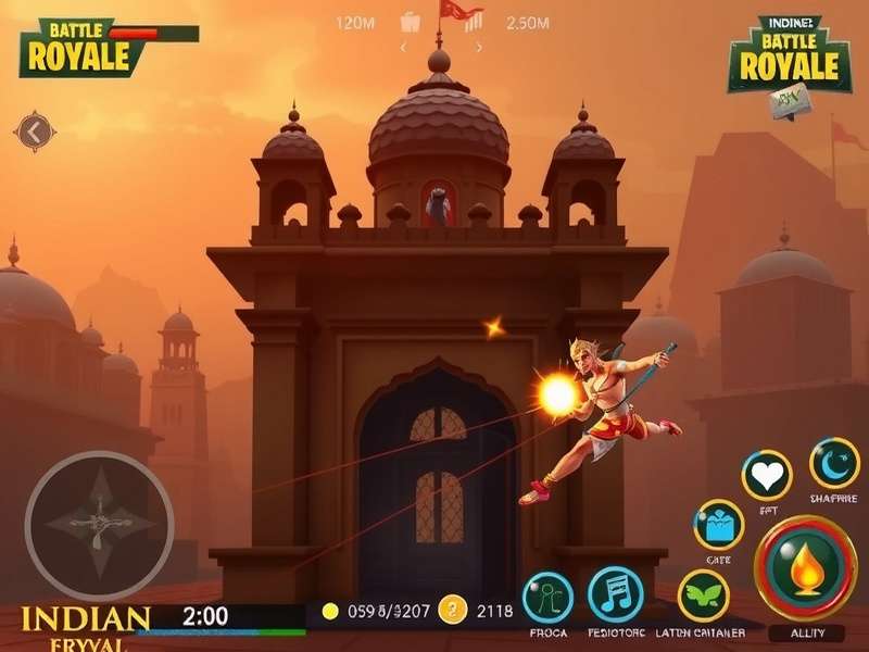 Indian Battle Royale festival event showcasing Diwali celebrations in-game