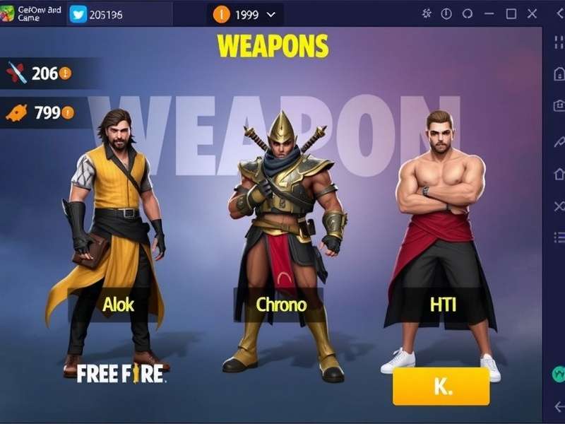Free Fire Pro Warriors character lineup showing diverse heroes