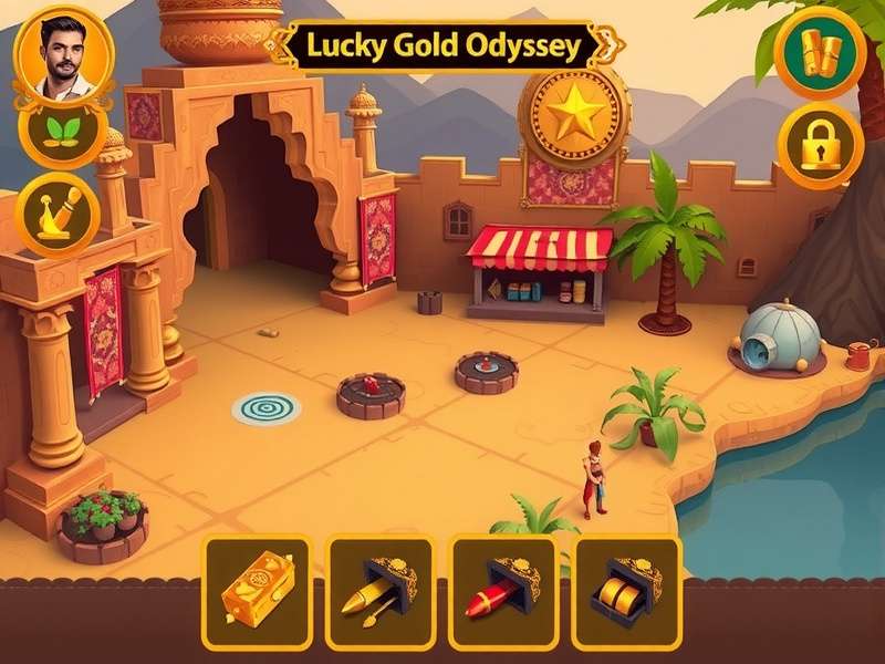 Lucky Gold Odyssey character customization interface
