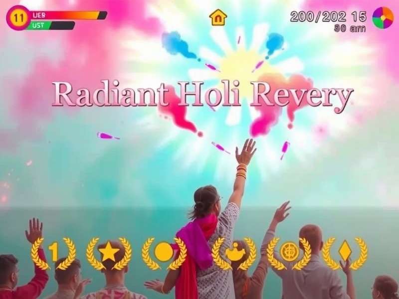 Radiant Holi Revelry cultural education features and interface