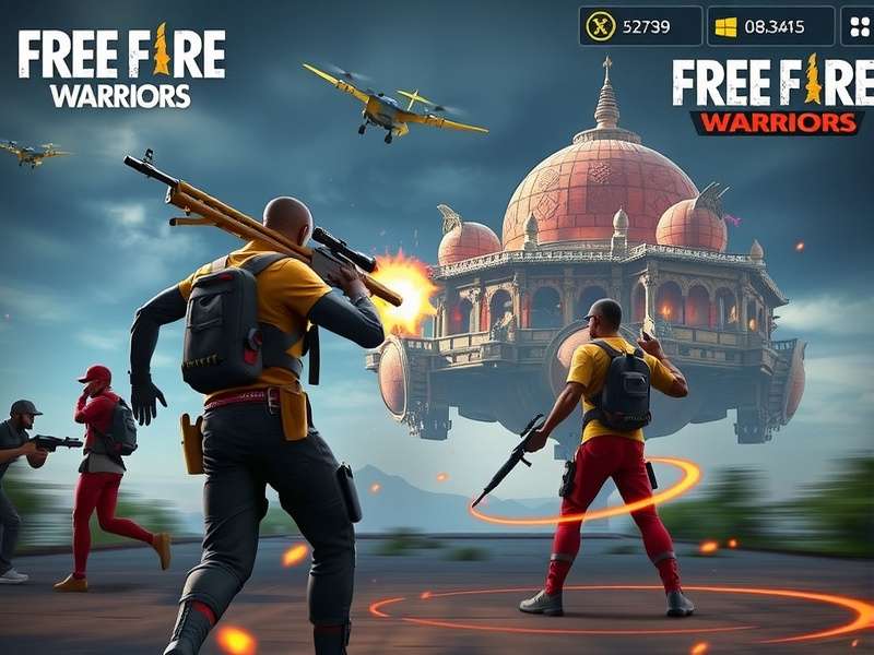Free Fire Warzone Warriors character selection screen