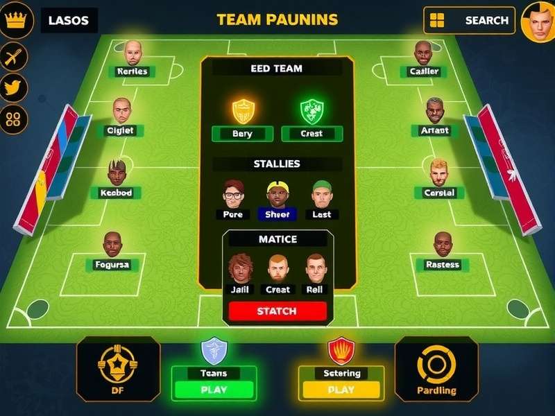 Goa Football King Conqueror match gameplay showing tactical controls