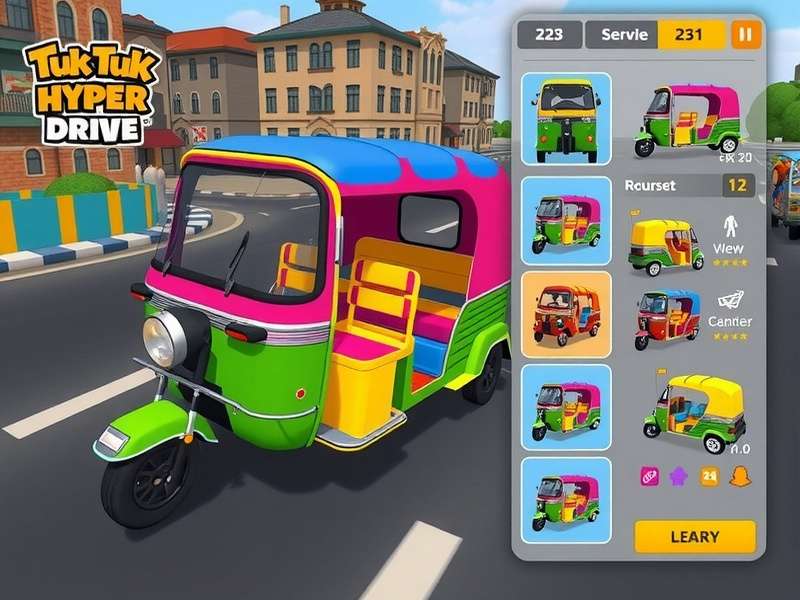 Tuk Tuk Hyper Drive development process showing game design