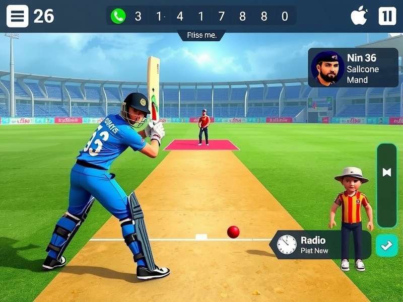 Multiplayer match in Cricket Prodigies India
