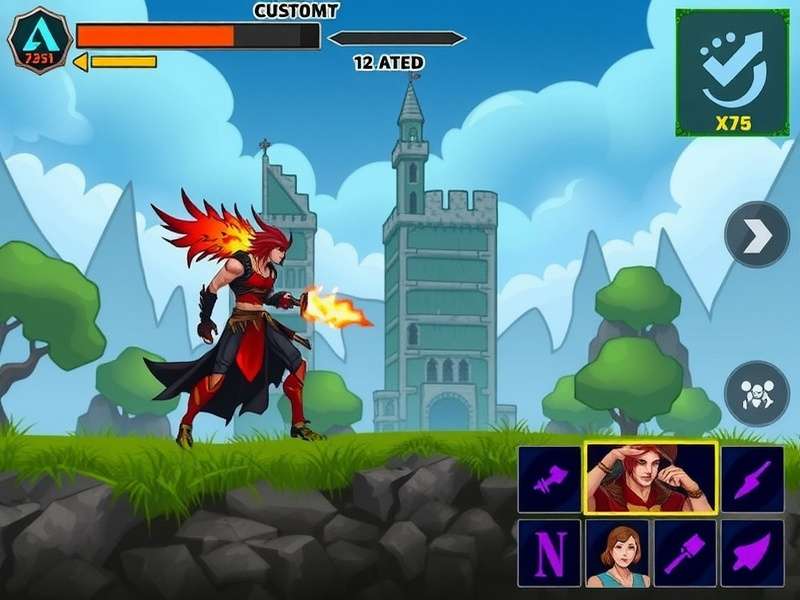 Flame Warrior Ace character customization screen