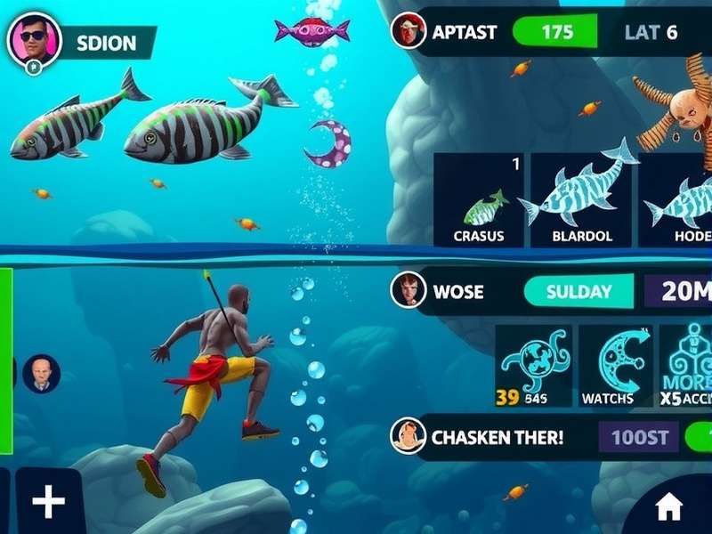 Marine Marvel Adventure underwater gameplay scene