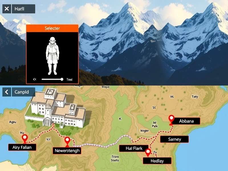 Kailash Ascent Challenge strategy map showing different routes