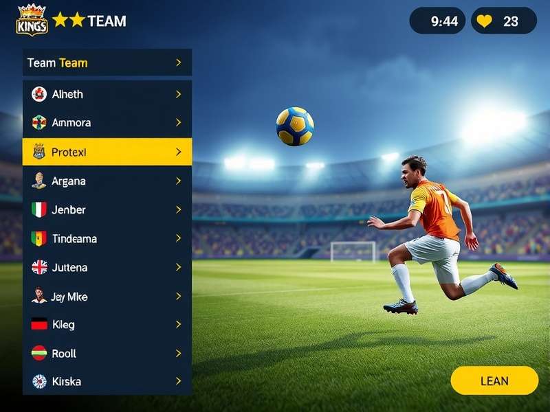 Mumbai Football Kings team management interface