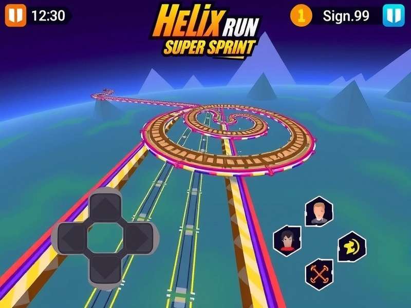 Helix Run Super Sprint character selection screen