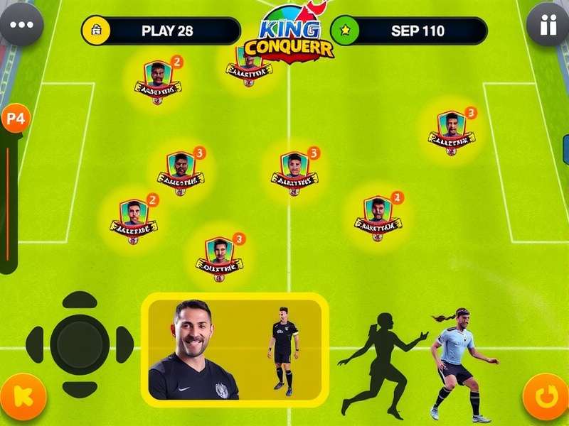 Goa Football King Conqueror team management interface