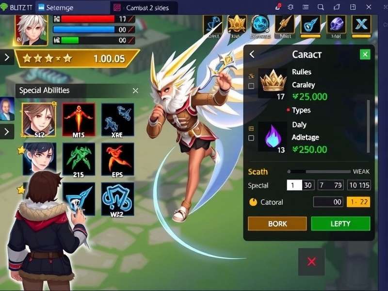 Blitz Legend X combat interface showing special abilities