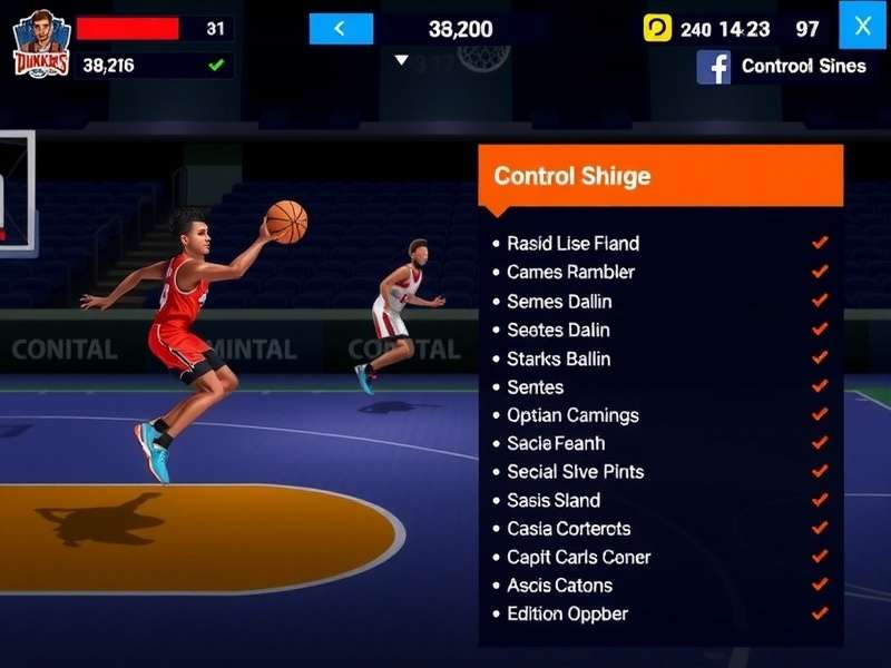 Indian Slam Dunkers gameplay screenshot showing basketball action