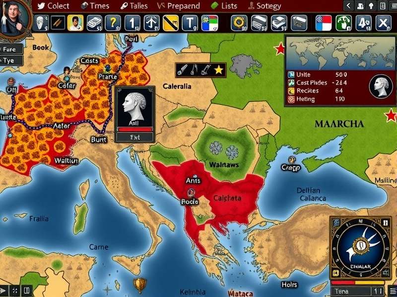 Venerable Sovereign S March combat interface showing unit formations