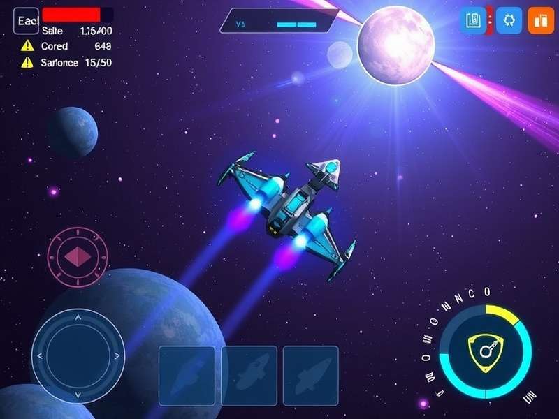 Saffron Galaxy Explorer spacecraft customization interface